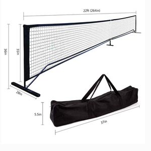  wholesale Portable Pickleball Net Regulation Size 22 FT PE Nets Steady Metal Frame for All-Weather Resistant Play in Backyards