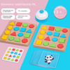 Geometric Blocks Shape Building Puzzle Battle Game Early Education Fun Wooden Toys for Family Party