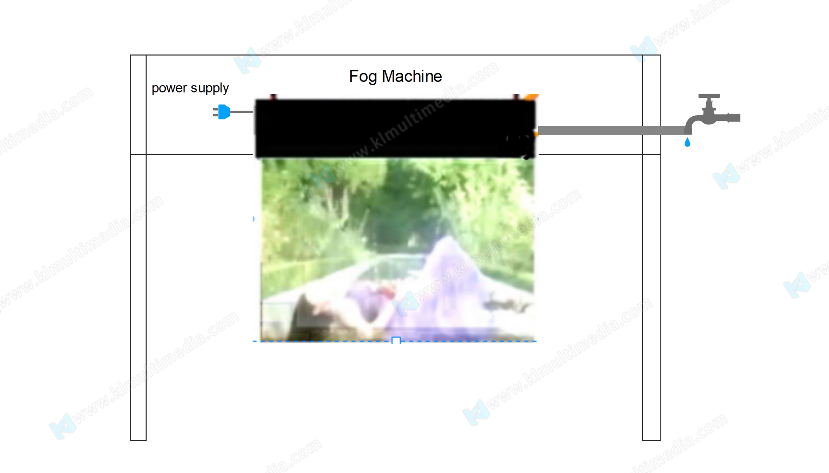 إسقاط ثلاثي الأبعاد في الهواء
