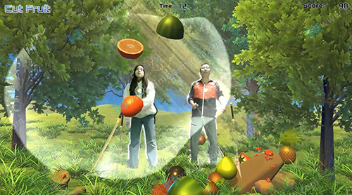Cut Fruit kinect game