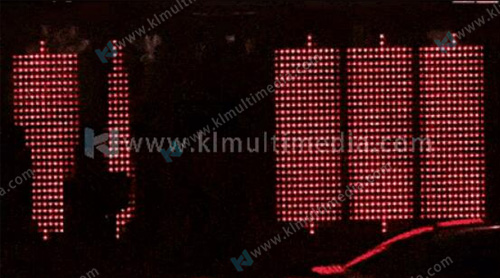 فن الجدار مضاءة