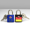 13000NY+ Custom Small PVC Plastic Luggage Waterproof Padlock Zinc Alloy TSA Key Lock