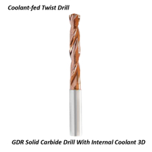GDR Solid Carbide Drill With Internal Coolant 3D