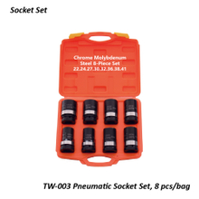 TW-003 Pneumatic Socket Set, 8 pcs/bag