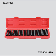 TW-BD-210214 1/2" Dr. 14pcs Air Impact Sockets(Material: CR-MO) 78mm