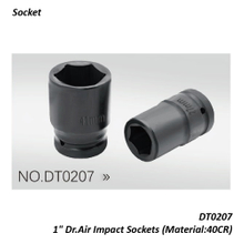 DT0207 1" Dr.Air Impact Sockets (Material:40CR)
