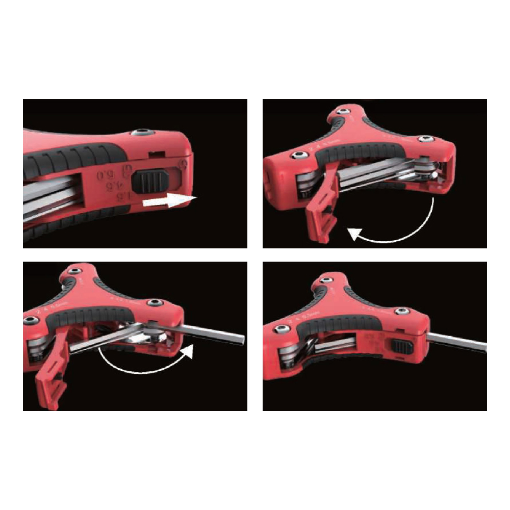 Folding-type hex key series