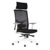 KB-8922AY Mesh High Back Office Chair Computer Desk Task Executive White plastic back with Headrest Ergonomic