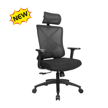KB-8962AS-BK-016 New Design fitting waist office mesh chair with headrest