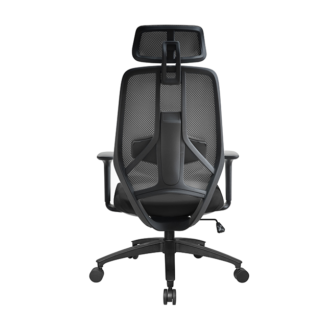 KB-8965AS Newly designed comfortable ergonomic black frame office chair with headrest
