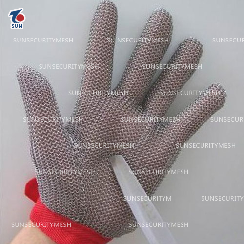 Safety Cut Proof Stab Resistant Stainless Steel Wire Metal Mesh Glove