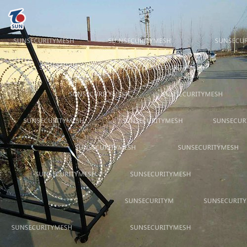 Razor Wire Mobile Security Barrier System