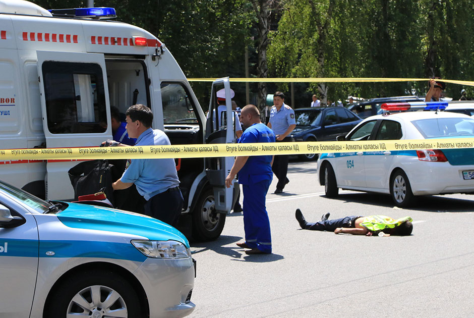 攻击在哈萨克人市导致了5个人死亡阿尔玛蒂