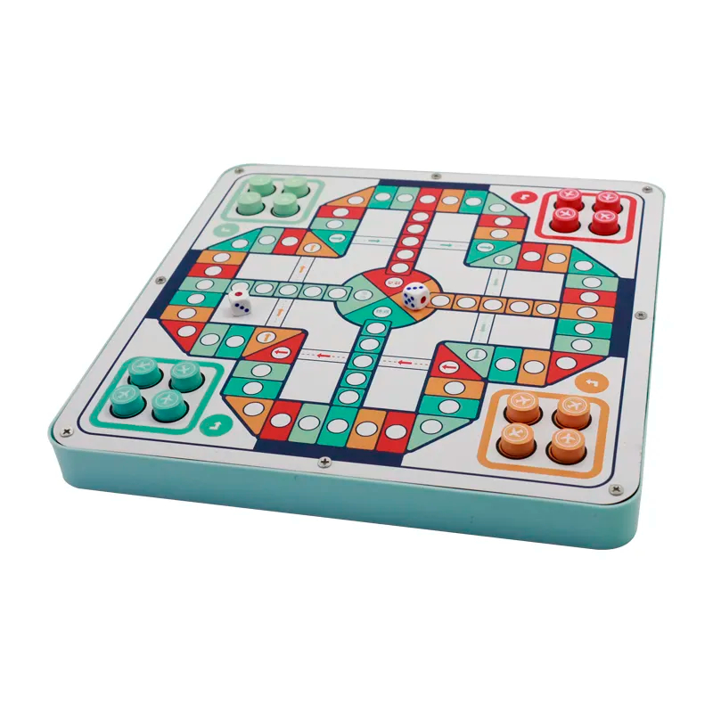 Wooden flying chess set for Kids Animals Matching Memory Game Flying Chess Family Games