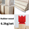 Customizable logo 10" Kubb Game With Wooden Storage Crate Outdoor Throwing Game Wood Set with Black Crown Yard Garden Games