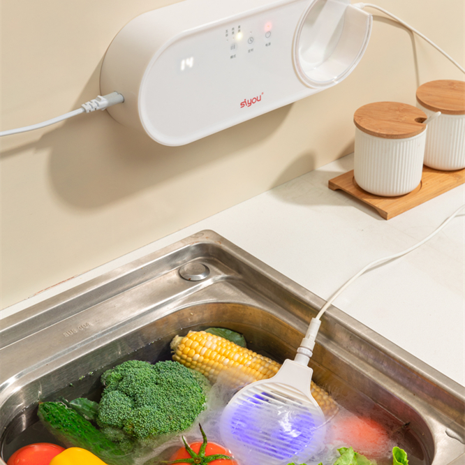 Fruit & Vegetable Purifier Mini Portable Washing Machine Home Use Sterilizer Vegetable Fruit Sterilizer Cleaner Fresh Produce Washer Ultrasonic Removal