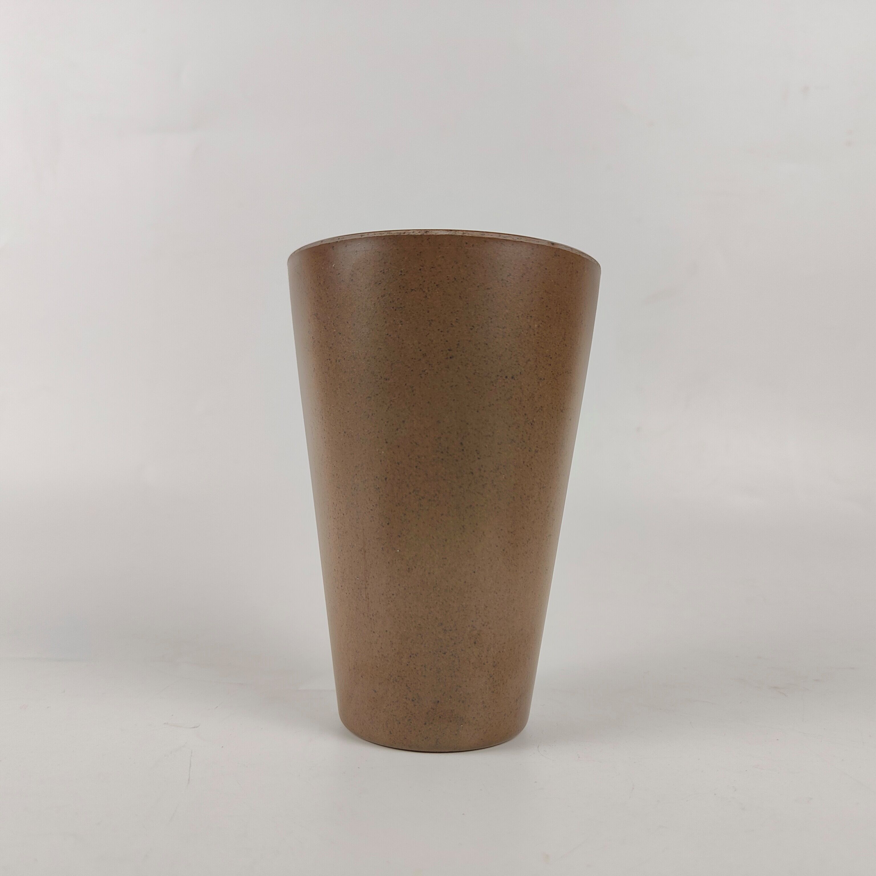 THVALUE Wholesale 450ml Coffee Grounds Melamine Mug Cup Eco-Friendly Bamboo Travel Mug Coffee Mugs With Silicone Lid 