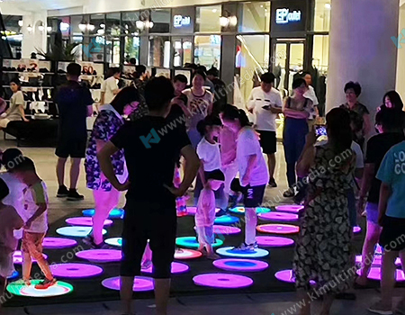 مصباح بلاط الأرضية المستديرة