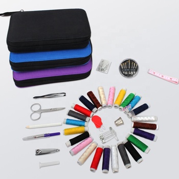 16920 Travelsky Professional Portable Sewing Kits Large Travel Sewing Kit Box Customized Sewing with Various Tools Included 18pcs