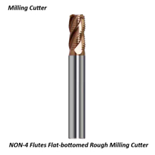 NON-4 Flutes Flat-bottomed Rough Milling Cutter
