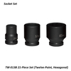 TW-013B 21-Piece Set (Twelve-Point, Hexagonal)