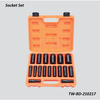 TW-BD-210217 1/2" Dr. 17pcs Air Impact Sockets(Material: CR-MO) 78+38mmmm