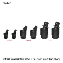 TW-016 Universal Joint Series (1" x 1" 3/4" x 3/4" 1/2" x 1/2")