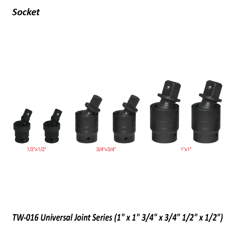 TW-016 Universal Joint Series (1" x 1" 3/4" x 3/4" 1/2" x 1/2")