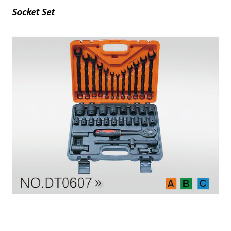 DT0607 1/2" Dr.37PCS Air Sockets Wretch Set