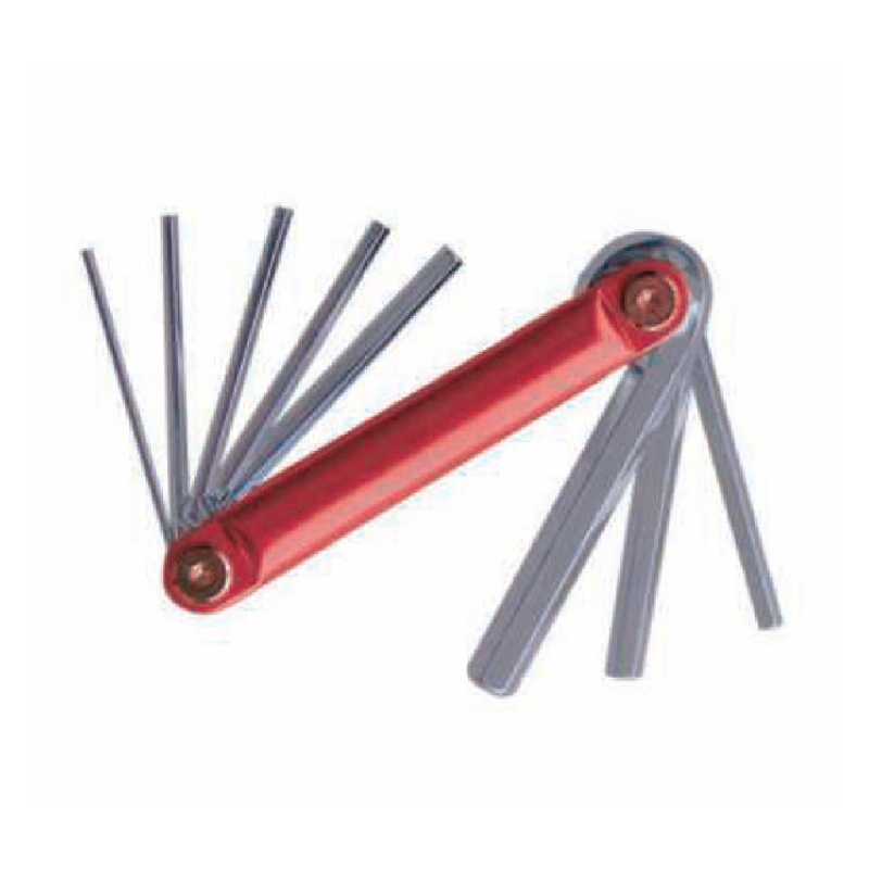 Folding-type hex key set