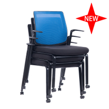 KABEL 2020 New mesh training chair folding staff chair with movable castor