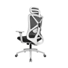 KB-8962AS-GR-016L New Design itting the Waist Office grey frame Mesh Chair with Headrest