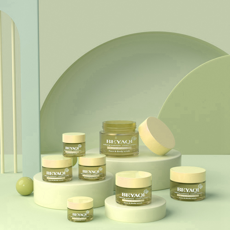 Frasco de creme de vidro fosco para cosméticos 5g 10g 15g 20g Frasco de creme de vidro para cosméticos por atacado