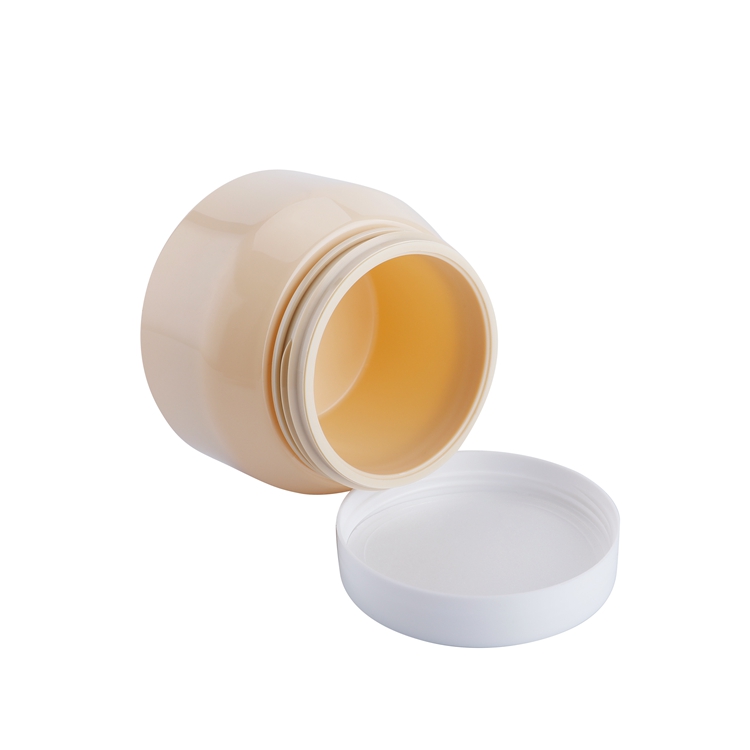 Envase cosmético vacío para crema de ojos, tarro de crema de lujo PET de 100ml con tapa, envases cosméticos