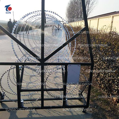 Razor Wire Mobile Security Barrier System