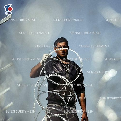 蛇腹式刀片刺网