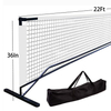 wholesale Portable Pickleball Net Regulation Size 22 FT PE Nets Steady Metal Frame for All-Weather Resistant Play in Backyards.