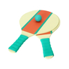 Wooden Beach Rackets Set Includes 2 Wooden Paddles and 2 Balls -Outdoor Wood Paddle Bat Ball Game