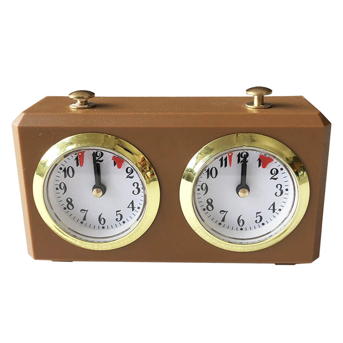 Chess Go Timer Professional Mechanical Analog Chess Clock Count Down Timer for Chinese Chess Board Game No Battery Need