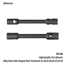 TW-040 High-Quality Tire Wrench: Alloy Steel with Integral Heat Treatment 21-23,22-24,24-27,32-33
