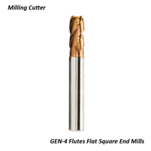 GEN-4 Flutes Flat Square End Mills