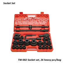 TW-002 Socket set, 26 heavy pcs/bag