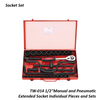 TW-014 1/2"Manual and Pneumatic Extended Socket Individual Pieces and Sets