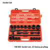 TW-001 Socket set, 21 heavy pcs/bag