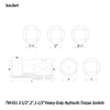 TW-011 2-1/2",2",1-1/2"Heavy-Duty Hydraulic Torque Sockets