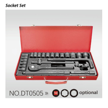 DT0505 1/2" Dr.24PCS Manual Sockets (Material: CR-V)