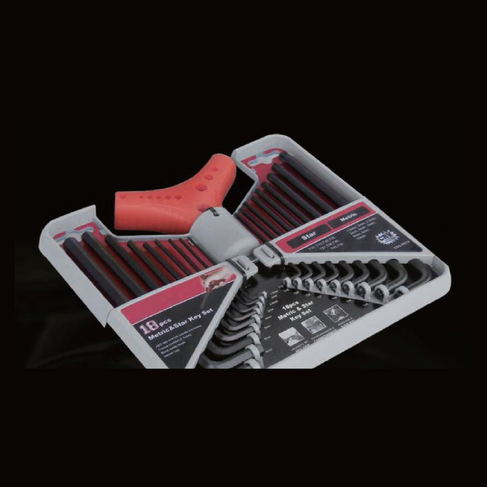 18pcs Metric & Star key set