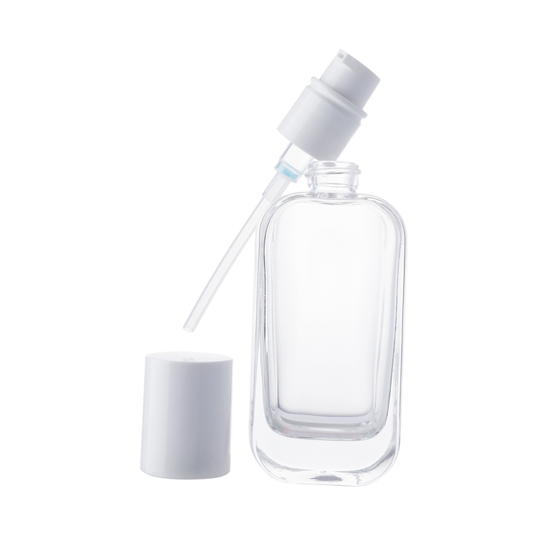 Impression personnalisée de haute qualité Carré 50 ml 100 ml 120 ml 50 g Bouteille en verre personnalisée Vaporisateur 30 ml Bouteille de parfum en verre, Bouteilles vides en verre