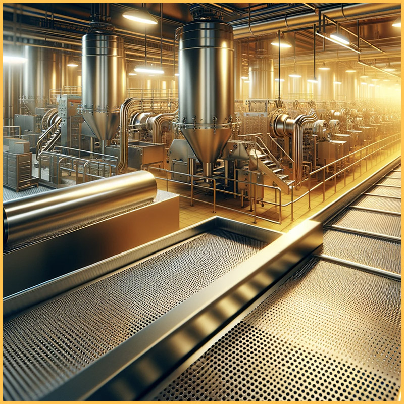 Revolutionizing Food Industry Efficiency with Perforated Metal Panels