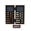 With Digital Clock Timer 15.5" Wooden Felted Chess Game Set Wooden Chess Board Interior Storage Chess Pieces Foldable Chessboard